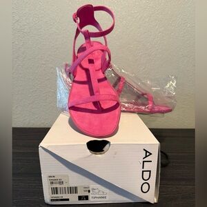 Aldo Fuchsia Strappy Sandals
